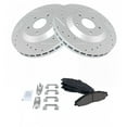 thumbnail image 2 of TRQ Front Performance Brake Pad & Rotor Kit Brake Pads Brake Rotors Set Ceramic Premium G-Coated Fits Select 1997-2004 Chevrolet Corvette, 2 of 4
