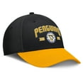 thumbnail image 3 of Men's Fanatics Black/Gold Pittsburgh Penguins Heritage Captain Flex Hat, 3 of 4