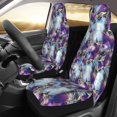 thumbnail image 3 of Haiem Purple Marble Texture Printed Car Seat Covers Set of 2, Universal Fit Car Seat Covers,Protective Seat Covers,Comfortable Car Seat Covers, Easy Installation Seat Covers, 3 of 9