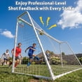 thumbnail image 3 of Mersco 16x7 FT Soccer Goal for Backyard, Heavy-Duty Metal Soccer Net, with Shooting Ring, Stakes & Cones, Soccer Training Equipment Set, Soccer Goal for Kids and Adults, 3 of 10