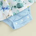 thumbnail image 7 of Kogui New Born Clothes Baby Girl Baby 4th of July Outfit Girl Newborn Infant Toddler T Shirts Oversized Romper Romper Cute Clothes 0 3 6 9 12 18 24 Months (Light Blue,3-6 Months), 7 of 7