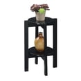 thumbnail image 2 of Pemberly Row Contemporary Medium Plant Stand in Black Wood Finish, 2 of 5