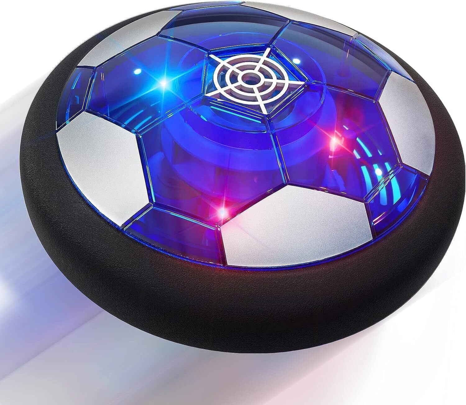 JUGAAD LIFE Hover Soccer Ball Toys for Boys, Rechargeable Indoor Floating Air Soccer Ball with LED Light, Birthday Christmas Gifts for Kids Age 3 4 5 6 7 8 Years Old