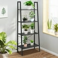 thumbnail image 2 of Topbuy 4-Tier Ladder Bookshelf Display Ladder Rack Free-Standing Plant, 2 of 9