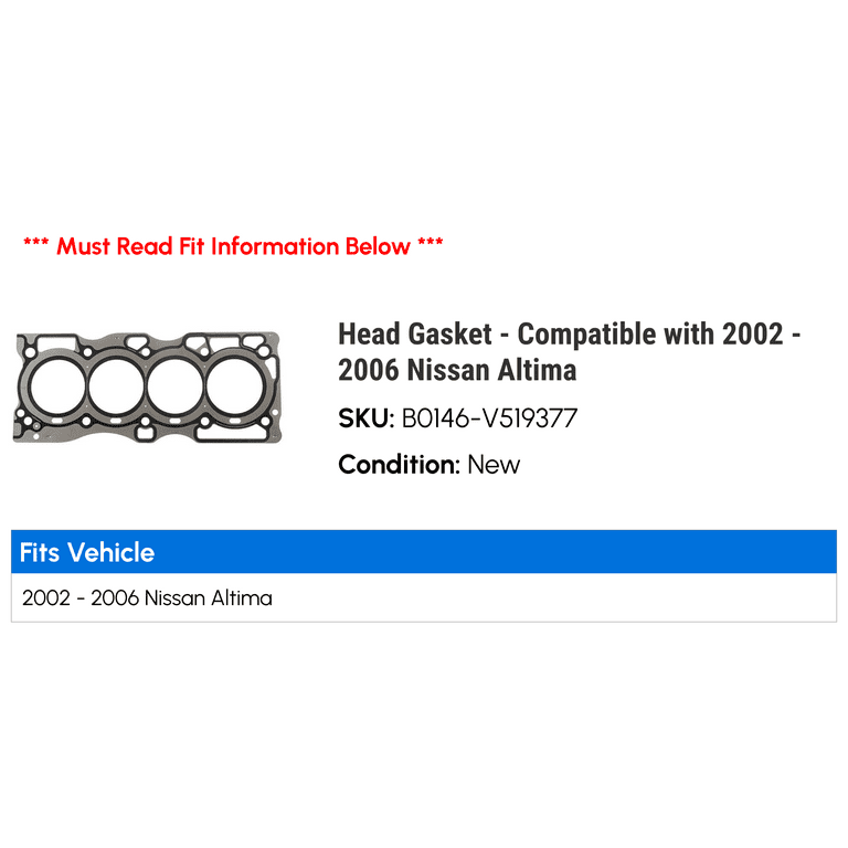 2005 Altima Head Gasket