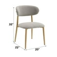 thumbnail image 7 of Set of 4 Boucle Finish Side Chair, Upholstered Dining Chairs with High Back, Decorative Home Furniture (Gray), 7 of 7