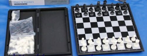High-Quality Tournament Magnetic Travel Chess Set 4912-B Notation large size 14" 