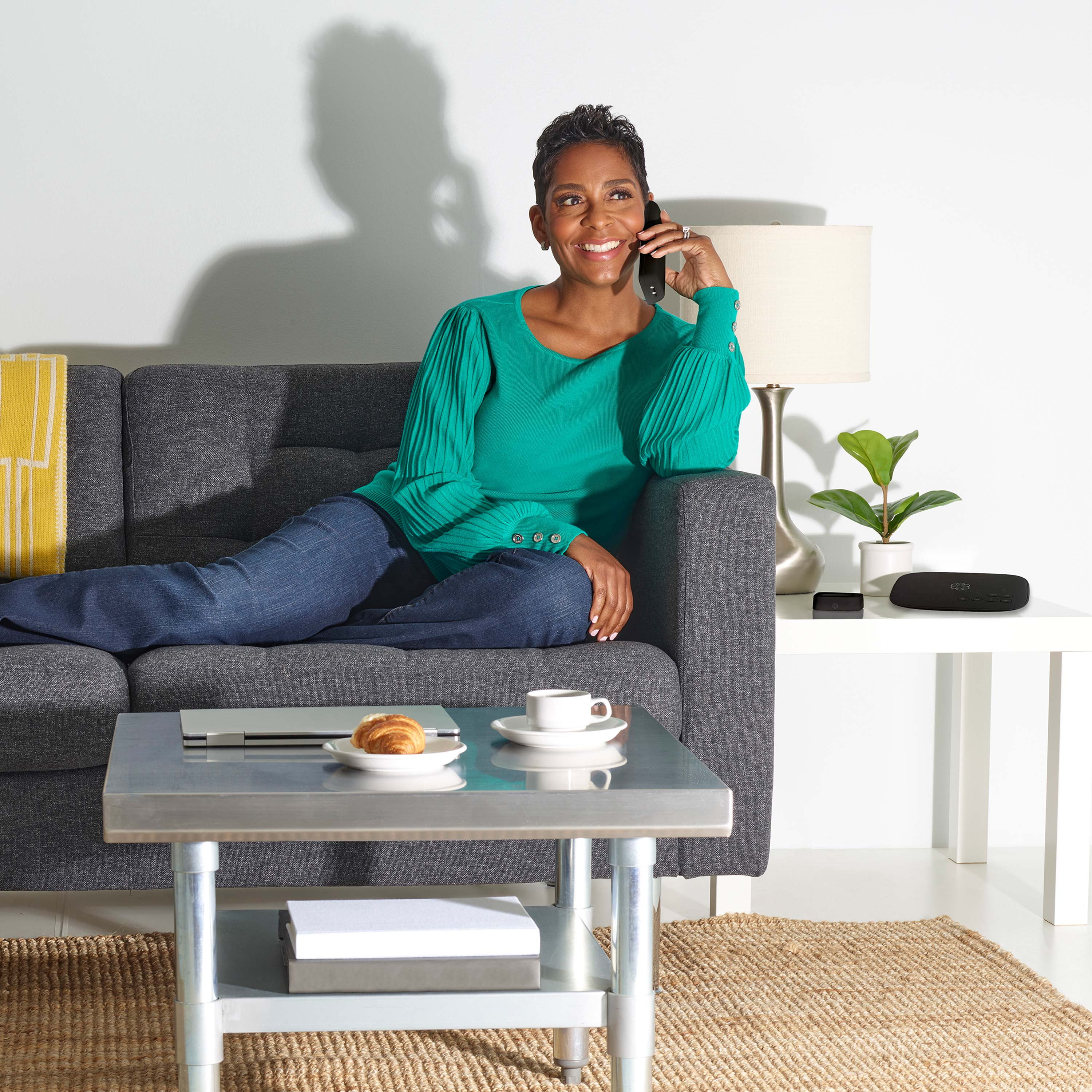 Ooma Telo Air VoIP Internet Home Phone Service with Wireless Connectivity