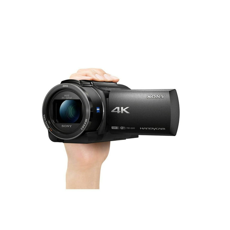 Sony FDR-AX43 4K UHD Handyman Camcorder with Bag, Tripod and
