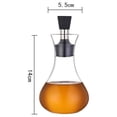 thumbnail image 2 of Dinheiro Botella dispensadora de aceite de oliva y vinagre Sin embudo Coctelera para aderezo para ensalada Botella simple de almíbar, 2 of 5