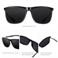 thumbnail image 3 of Lentes de Sol Cuadrados Polarizados ZENOTTIC para Hombre de Fibra de Carbono, 3 of 6