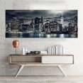 thumbnail image 4 of Cuadro Ciudad Nueva York Decorativo Moderno En Canvas Panorámica Impresión Latex Hd Material No Sintético Marco Opcional, 4 of 4