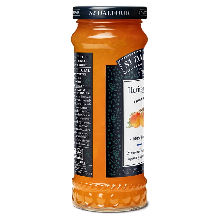 St Dalfour Deluxe 100% Natural Golden Peach Fruit Spread, 10 Oz