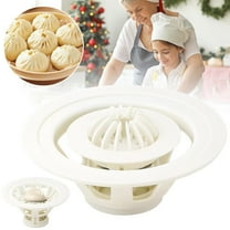 MODANU Baozi Maker Machine, 7.08'' Dumpling maker Momo Mold Bao Buns Kitchen Gadgets, White