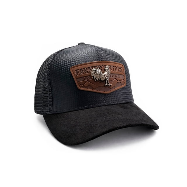 KNITE Gorra Farmer Rooster Silver Trucker Hombre Ajustable Estilo Rancho Gallo