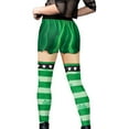 thumbnail image 3 of BLVB St. Patrick's Day Leggings for Women Stretchy Tights Skinny Pant for Yoga Running Shamrock Clover for Teen Girls Green 1, 3 of 3