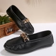 thumbnail image 5 of Crunowin Women's Round Toe Soft Sole Flat Shoes, Fashionable Casual Spring/Summer Versatile Style Solid Color Trendy Comfortable Footwear Black 9.5, 5 of 9