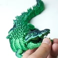 thumbnail image 4 of 3D Printed Crocodile,Movable Mouth,Flexible Joint Animal lacertid Figurines, Home Office Decor,Articulated Small sculpture, decorative item Surprise Festival Gifts, 4 of 9
