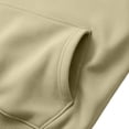 thumbnail image 6 of BVOFAR Mens Hooded Sweatshirt Winter Fleece Full Zip Jackets Quarter Zip Pullover Long Sleeve Outerwear with Multi Pockets Khaki M, 6 of 7