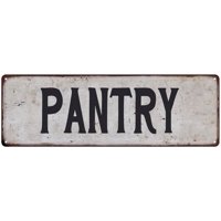 PANTRY Vintage Look Rustic 6x18 Metal Sign Chic Retro 206180035011