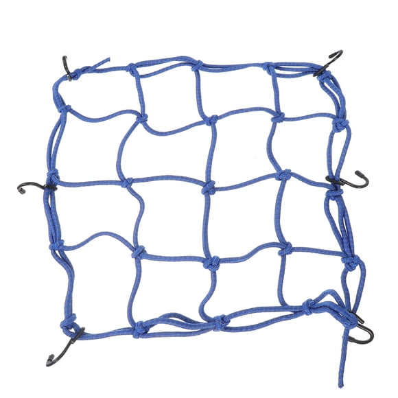 Red de equipaje con cuerda para casco de motocicleta, red de carga de látex, bolsa de almacenamiento, soporte de cordel