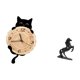 thumbnail image 5 of Reloj de pared,Reloj de pared decorativo para baño o dormitorio,Reloj de pared para gatos silencioso,sin tictac,ideal para regalar.,Estatua de caballo,Estatua de caballo,escultura decorativa, 5 of 8
