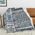 thumbnail image 2 of DAJU Husband Gifts Blanket Gifts for Husband/Him Blanket Anniversary Birthday Gifts for Husband Husband Birthday Gifts from Wife Husband Birthday Gift Ideas Best Husband Gifts for Men(50*60inch), 2 of 7