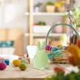 thumbnail image 4 of pdqouc Easter Egg Decor Set, Colorful Bunny Ornaments for Holiday Tabletop, Spring and Easter Decoration for Centerpiece, Basket and Festive Display, 4 of 7