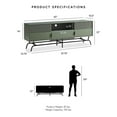 thumbnail image 6 of Furniture Of America Haft Wood Multi-Storage TV Stand in Sage Green and Black, 6 of 8