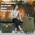 thumbnail image 2 of EUROCO 5 Piece Softside Luggage Set,Expandable Suitcase Set with Duffel Bag,TSA Lock and Spinner Wheels,Lightweight Suitcase for Men Women,Army Green, 2 of 8