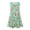Green, variant on Toddler Girl Dress Floral Print Girls Dress With Ruffle Sleeves Soft For Cute Dresses 4-5 Years
