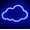 Blue, variant on Neon Night Light, LED Neon Signs Night Light Clouds Neon Lights Neon Lights for Kids Bedroom Battery USB Operated