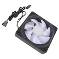 thumbnail image 1 of RGB CPU Fan, 120mm 3 Pin ARGB Case Fan PWM Control, 800 to 1800RPM Cooling Fan, PWM PC Fan for Computer Chassis & CPU Radiator, 1 of 7