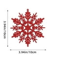 thumbnail image 3 of PATLOLLAV 12Pcs Red Glitter Snowflakes-Christmas Tree Hanging Decorations,Snowflake Ornaments for Tree,3.9 Inch Acrylic Glitter Red Snow Flakes Ornament,Xmas Indoor Winter Decor, 3 of 5