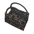thumbnail image 5 of Vsdgher Colorful Palms Print Insulated Reusable Bags with Sturdy Zipper and Handles, Foldable Totes for Hot or Cold Food Bring or Delivery, 5 of 8