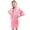 Pink, variant on KYAIGUO Toddler Kids Teen Girls Silky Satin Bathrobe Teen Summer Night-Robe Lounge Robes Little Big Girls Solid Color Sleepwear Bathrobe ,Sizes 2-14Y