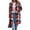 Brilliant Red, variant on PRETTYGARDEN Women Plaid Shacket Jacket Trendy Fall Casual Button Wool Blend Tartan Trench Coat Winter Clothing with Pockets