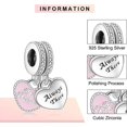 thumbnail image 2 of Esposa Hermana Amor Hija Mamá Hija y Madre Miembros de la familia Abalorio para pulseras Colgantes de plata 925 Cuentas para collares Cuelga para regalo de cumpleaños del día de la madre, 2 of 4