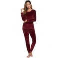 thumbnail image 2 of Purcoar Tracksuit Sets for Women 2 Piece Sweatshirt Tracksuits Sportswear Velour Baseball Jersey with Pocket, 2 of 5