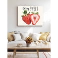 thumbnail image 4 of Strawberry Wall Art for Living Room, Canvas Picture Wall Decor for Bathroom Bedroom, Red Summer Fruits Green Botanical Painting Artwork for Office Kitchen Hallway Dining Room Home Decorations 16"x20", 4 of 8