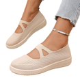 thumbnail image 5 of Willtoo Womens Knit Mary Jane Slip On Shoes Breathable Mesh Casual Flats Comfortable Lightweight Walking Shoes, 5 of 5