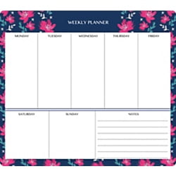 Office Depot® Brand Undated Weekly Mouse Pad Desk Calendar, 9