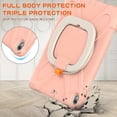 thumbnail image 6 of Case for iPad Air 3 10.5 Inch 2019/iPad Pro 10.5 Inch 2017, 360 Degree Rotating Hand Grip Shockproof Cover with Shoulder Strap, Rose Gold, 6 of 7