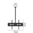 thumbnail image 2 of Ceiling TV Mount For 40-70 inch Flat Panel Televisions, Articulating Hanging Swivel TV Pole Bracket Adjustable Height 110 Pound Capacity, 2 of 6