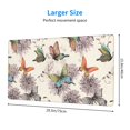thumbnail image 3 of Bingfone Flying Butterflies-1 Large Gaming Mouse Pad,Extended Desk Mousepad With Stitched Edges,Non-Slip Base,Water Resist Keyboard Pad For Gamer, Office & Home, 29.5 X 16 In, 3 of 9