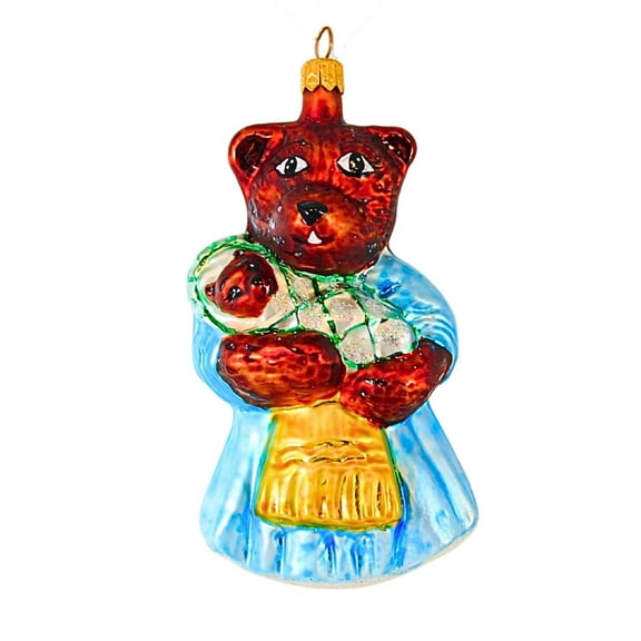 Christopher Radko Company 5.00In Bear Bundle, Glass, Ornament Teddy Baby Mom 962540