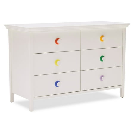White 6 Drawer Dresser By Drew Barrymore Flower Kids Walmart Com