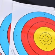40x40cm Coated Paper Target Sheets, 36.7cm Diameter Target Rings, 10 Sheets, Durable Shooting Practice Targets