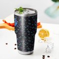 thumbnail image 3 of 30oz Black Butterfly Pattern Tumblers Stainless Steel Tumbler with Lid and Straw,Vacuum Insulated Double Wall Travel Tumbler Cups Mug with Cleaning Brush for Coffee,Tea, 3 of 7
