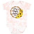 thumbnail image 3 of Inktastic My Pops Loves Me with Sunflower Wreath Boys or Girls Baby Bodysuit, 3 of 5